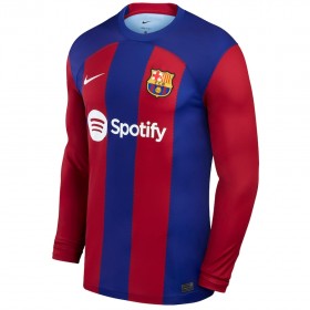 FC Barcelona Gavi 6 Domácí 2023-24 - Fotbalové Dresy (L/S)